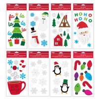 Impact Innovations Multicolored Gel Non-Electric Christmas Window Clings 6 L in. (Pack of 24)