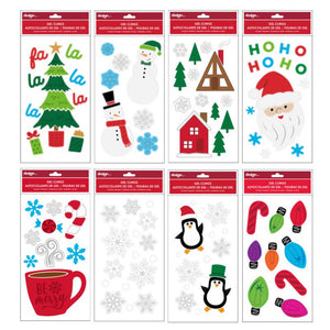 Impact Innovations Multicolored Gel Non-Electric Christmas Window Clings 6 L in. (Pack of 24)