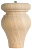 Waddell 4-3/4 in. H Tulip Wood Bun Foot