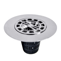 Danco 4-1/4 in. Chrome Round Drain Grate and Cover - Open Box