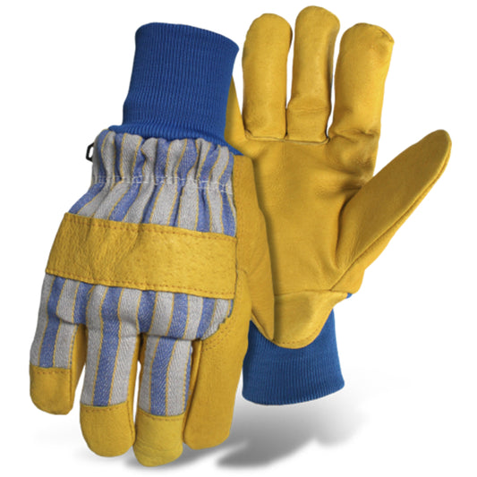 Boss Men's Indoor/Outdoor Work Gloves Blue/Yellow L 1 pair