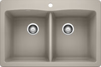 Diamond Equal Double Dual Mount - Concrete Gray