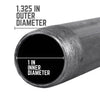 STZ Industries 1 in. MIP each X 1 in. D MIP Black Steel 12 in. L Nipple
