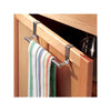 iDesign Brushed Silver Over the Cabinet Towel Bar 9-1/4 in. L Stainless Steel