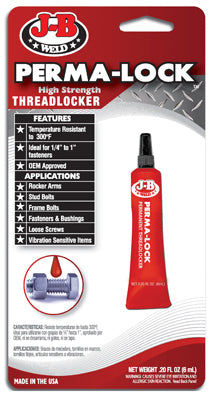 J-B Weld Permanent Strength Threadlocker Liquid 6 ml