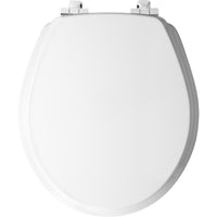 Mayfair Slow Close Round White Molded Wood Toilet Seat - Deal of The Week