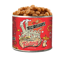 1 in 6 Snacks Carolina Peanut Factory Honey Chipotle Peanuts 10 oz Can (Pack of 12)