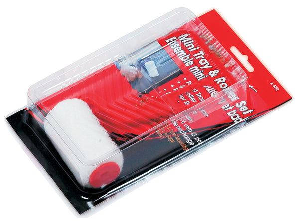 Juego de 3 bandejas y rodillos mini Linzer Products A 8102