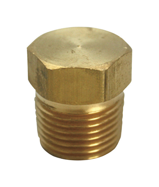 JMF 3/4 in. MPT Yellow Brass Hex Head Plug (Pack of 5)