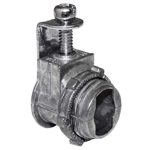Conector de montura de zinc fundido a presión Sigma Engineered Solutions de 3/4 in de diámetro, para AC, MC y NM, 1 bolsa