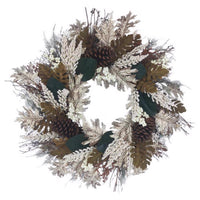 Celebrations 24 in. Unlit Pine and Berry Wreath (Pack of 4)