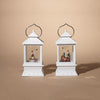Gerson White Spinning Water Globe Lantern Indoor Christmas Decor (Pack of 6)