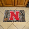 University of Nebraska Camo Rubber Scraper Door Mat