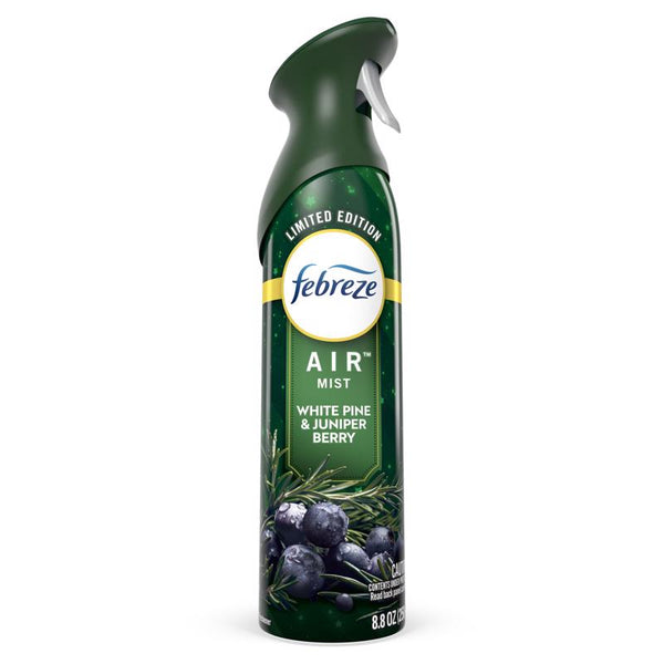 Febreze Winter Pine Juniper Berry Scent Air Freshener Spray 8.8 oz Aerosol (Pack of 6)