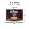 Old Masters Gel Stain Semi-Transparent Pecan Oil-Based Gel Stain 1 pt. (Pack of 4)