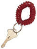 Custom Accessories Plastic Red Wrist Coil Clip Key Chain