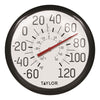Taylor Decorative Dial Thermometer Plastic White 13.25 in.