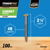 Hillman Power Pro No. 8  x 2-1/2 in. L Star Cabinet Screws 1 lb.