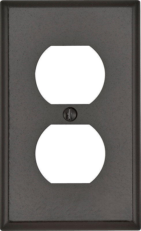 Leviton Brown 1 gang Plastic Duplex Outlet Wall Plate 1 pk (Pack of 25)