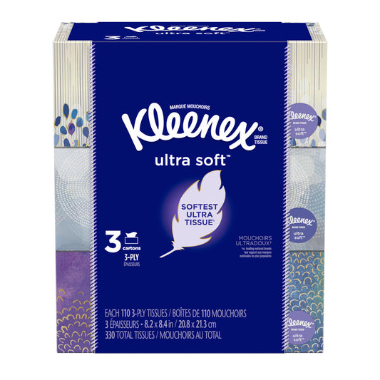Kleenex Ultra Soft 110 count Facial Tissue (Pack of 8)