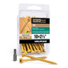 Deck Plus No. 10  x 2-1/2 in. L Star Flat Head Exterior Deck Screws 40 pk