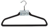 Whitmor 9-5/8 in. H X 1/4 in. W X 17-3/4 in. L Plastic Black Flocked Hanger 5 pk