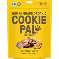 Cookie Pal Organic Dog Treat Biscuits with Peanut Butter Human Grade Ingredients 10 oz