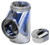 Selkirk 12-3/4 in. X 6-3/8 in. X 6-3/8 in. Stainless Steel Stove Pipe Tee Cap Flow Tee