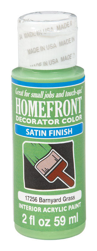 Homefront Satin Barnyard Grass Hobby Paint 2 oz. (Pack of 3)