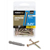 Hillman Power Pro No. 9  x 2-1/2 in. L Star Wood Screws 50 pk