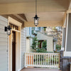 Globe Electric Metal Farmhouse 1-Light Black Outdoor Hanging Wall Lantern Sconce 60W