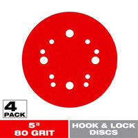 Diablo 5 in. Ceramic Blend Hook and Lock Sanding Disc 80 Grit Coarse 4 pk