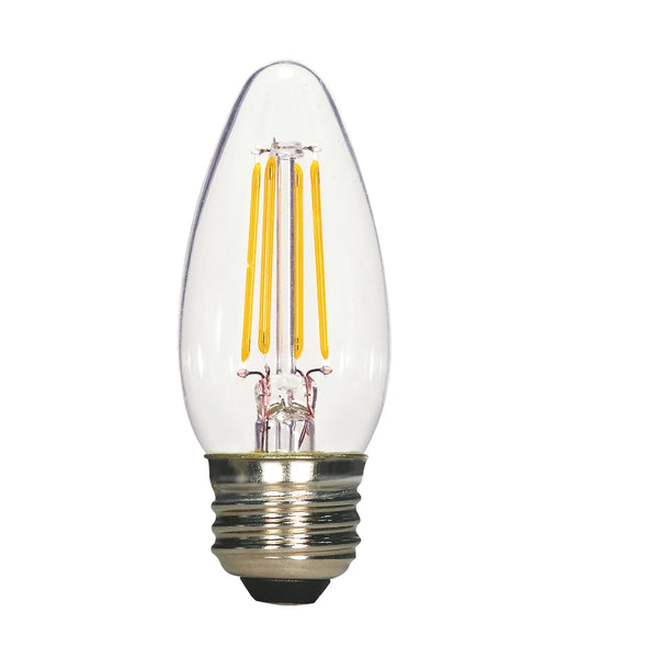Bombilla LED Satco B11 E26 (mediana), luz natural, equivalente a 40 vatios, paquete de 2