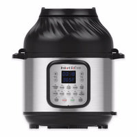 Instant Pot Duo Crisp Stainless Steel Pressure Cooker 8 qt Black/Silver