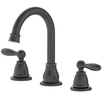 OakBrook Jennifer Oil Rubbed Bronze Traditional Widespread Bathroom Sink Faucet 8 in.