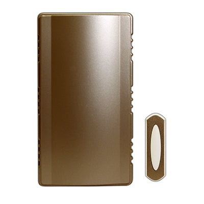 Heath Zenith Satin Nickel White Metal Wireless Door Chime Kit
