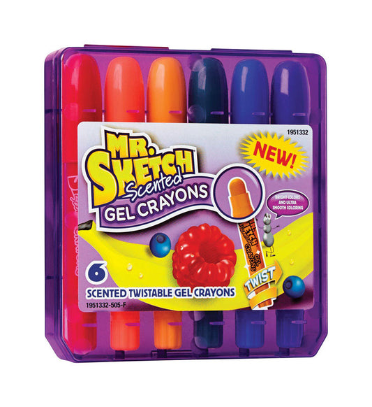 Mr. Sketch Twistable Washable Scented Gel Crayons 6 pk (Pack of 4)