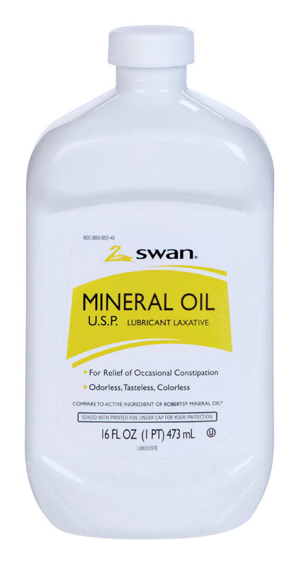 Swan Mineral Oil 16 oz. (Pack of 12)
