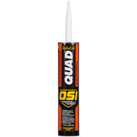 OSI Quad White Elastomeric Polymers Door/Siding/ Window Sealant 10 oz (Pack of 12)