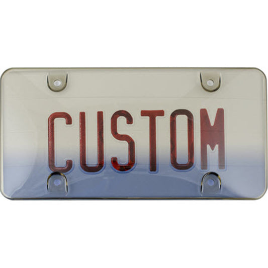 Custom Accessories Gray Polycarbonate License Plate Cover (Pack of 6).