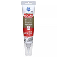 GE White Silicone 2 Kitchen and Bath Caulk 2.8 oz.