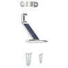 National Hardware Silver Zinc Die Cast w/Steel Strap Handrail Bracket 2.13 in. L 250 lb