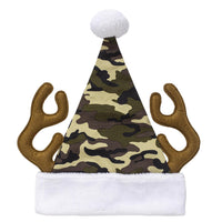 Dyno Multicolored Camo with Antlers Santa Indoor Christmas Decor 17 in. (Pack of 12)