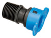 Orbit Blu-Lock Plastic Blue Adapter 1/2 MPT x 2 L x 0.5 W in. for Push Fittings and Pipe