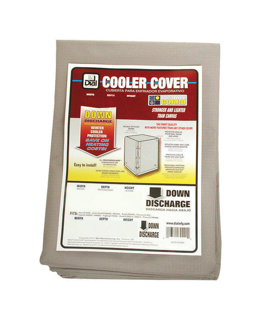 Dial 36 in. H X 34 in. W Gray Polyester Evaporative Cooler Cover