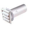 Deflect-O Jordan 12 in. L x 4 in. Dia. White Aluminum Dryer Vent Kit (Pack of 6)