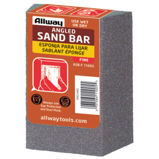Allway 5 in. L x 3.5 in. W x 1 in. Fine Angled Sanding Sponge (Pack of 10)