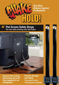 Quake Hold Black Nylon Furniture Strap 1 pk