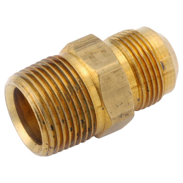 Adaptador de latón para aparatos a gas de Anderson Metals de 15/16 pulg. con rosca macho de 3/4 pulg. de diámetro x 3/4 pulg. de diámetro (paquete de 5)