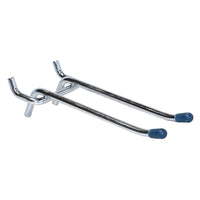Crawford Silver Steel 4 in. Peg Hooks 2 pk - Open Box